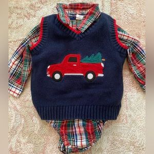 Christmas shirt and vest